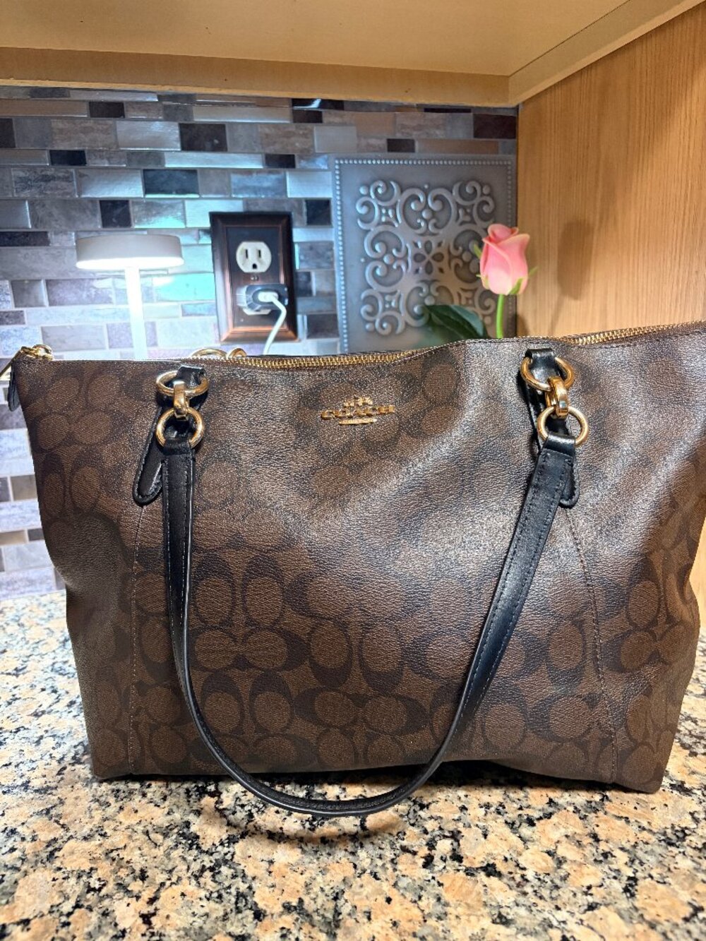OG Coach Ava Tote Signature Canvas